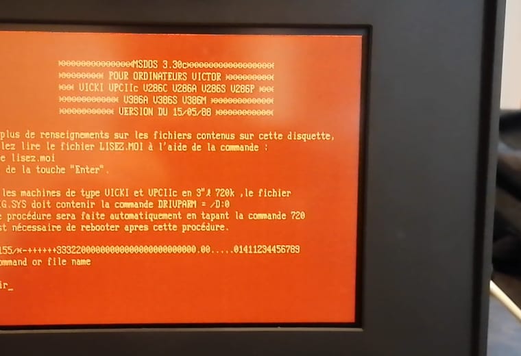 Restauration d'un portable Victor 386 (1988)